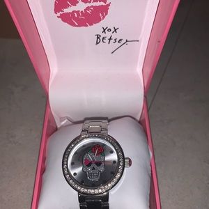 Betsey Johnson Skull Watch